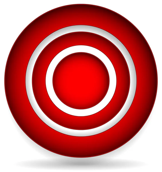 Graphismes de cible rouge — Image vectorielle