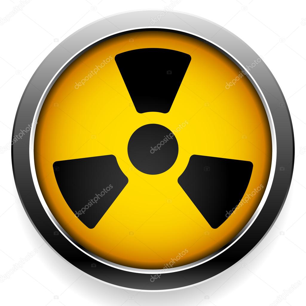 Radioactive symbol icon