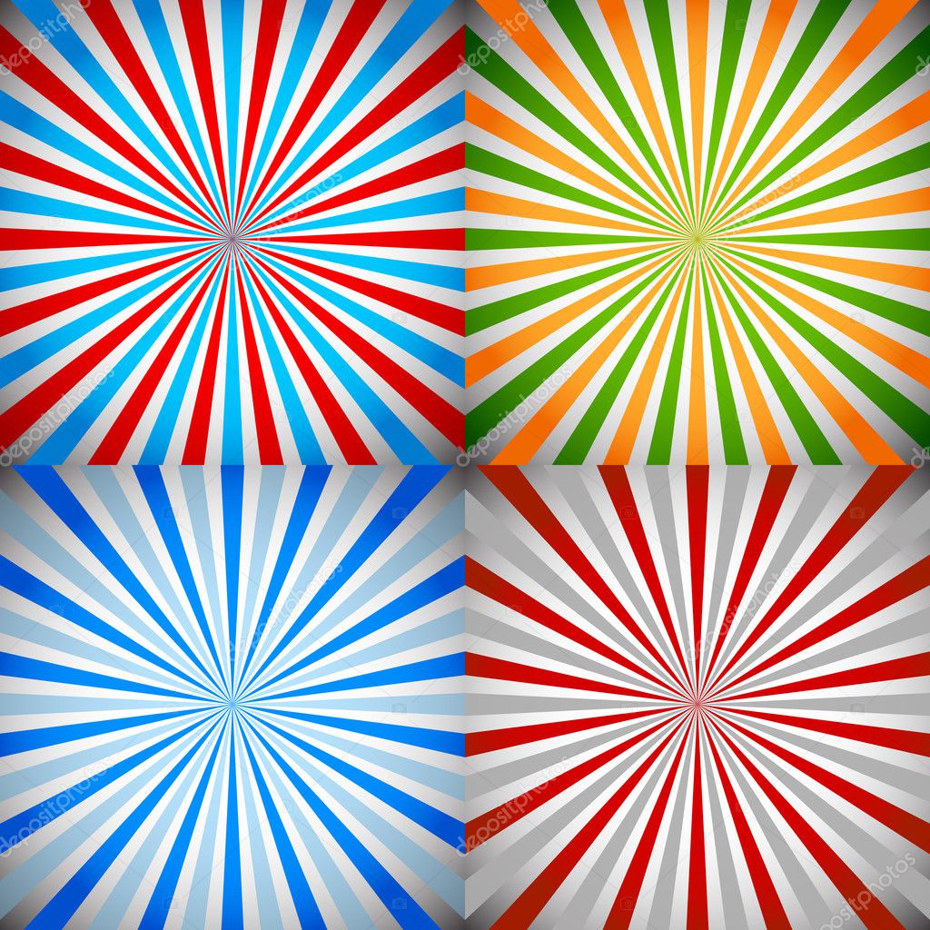 Starburst, sunburst, rays background