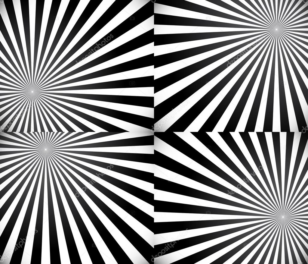 abstract black and white background set