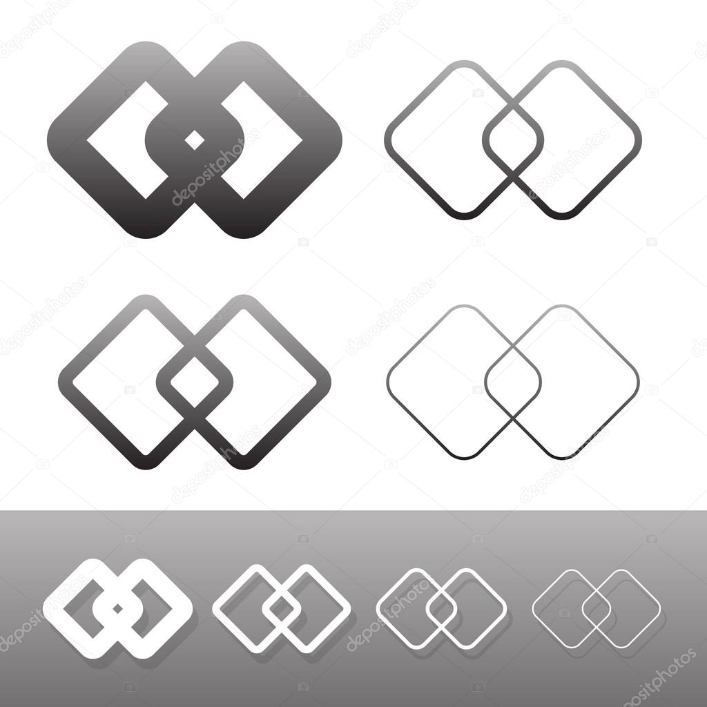 Symbolic link icon, symbols.