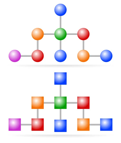 Struktury, trojúhelník diagramu koncept — Stockový vektor