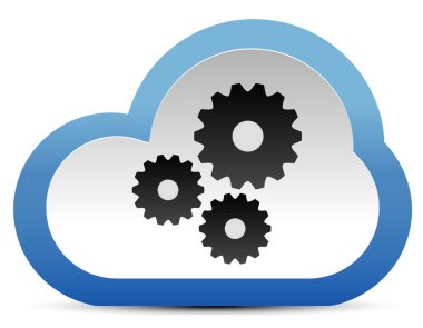 Dişliler, cogwheels bulut kavram