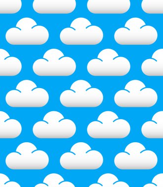 Şirin bulutlar desen