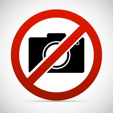 hiçbir fotoğraf yasağı simgesi
