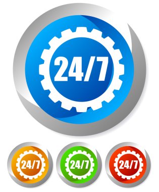 24 - 7 onarım için rozet