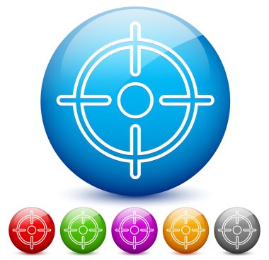 Modern, parlak hedef simgeler