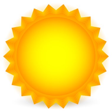 Parlayan güneş simgesi