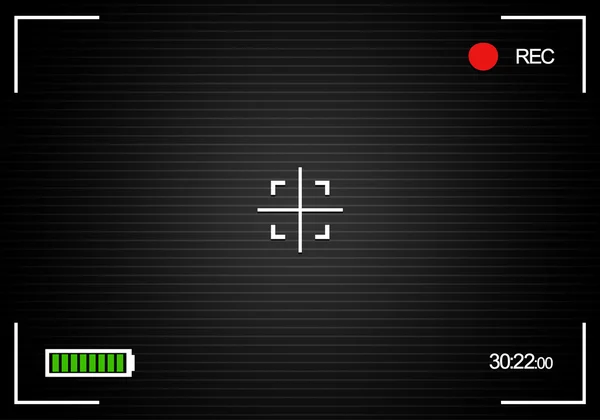 Câmera, fundo "rec" — Vetor de Stock