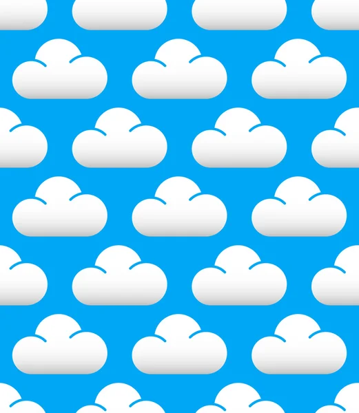 Cute clouds pattern — Stock Vector