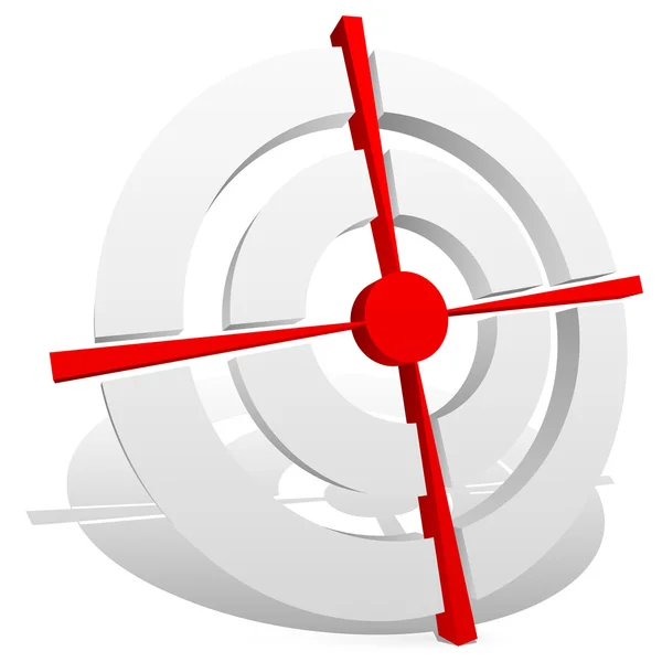 Crosshair, reticle, target icon — Stock Vector