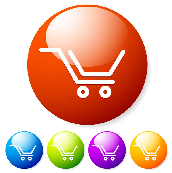 Iconos del carrito de compras — Vector de stock