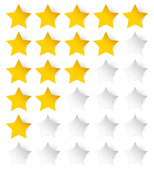 Стильний шаблон рейтингу зірок — стоковий вектор