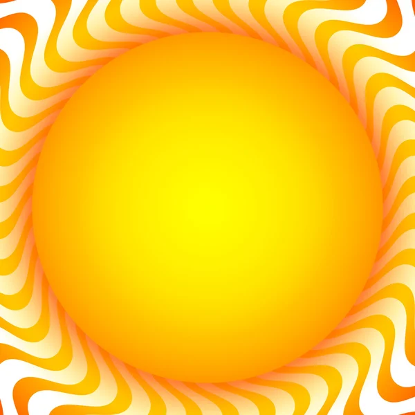 Glowing sun background — Stock Vector