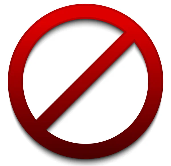 Prohibition, no entry sign — Stock Illustration Prohibition, no entry sign Royalty Free Stock Illustrations