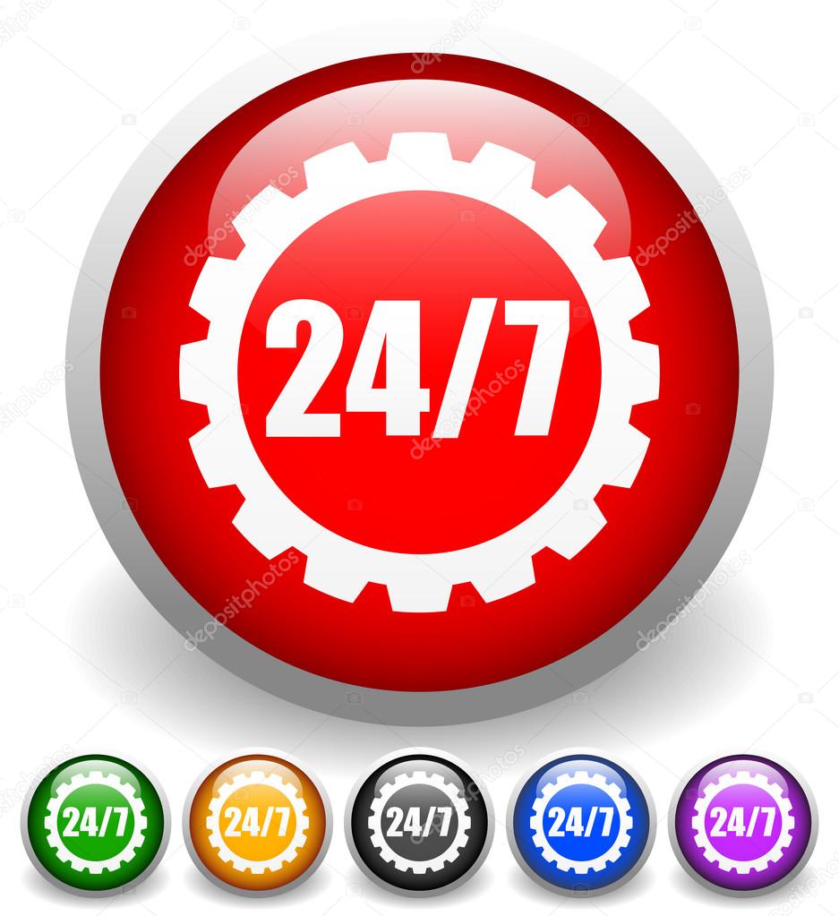 24, 7 badge for repair or manufacturing