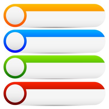 Daireler ile düğme şablonları