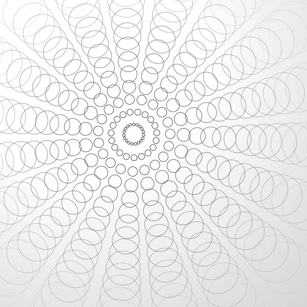 Abstracte stralende cirkels achtergrond — Stockvector