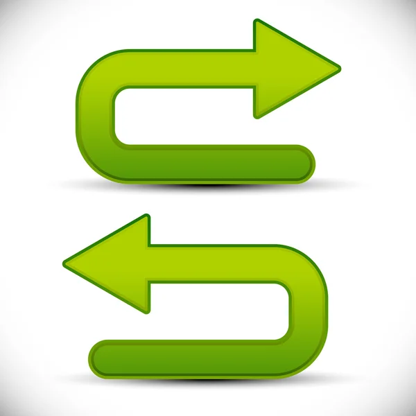 U shaped arrows icons — Stock Vector