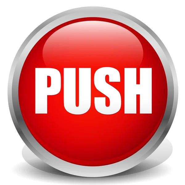 Push icon button — Stock Vector