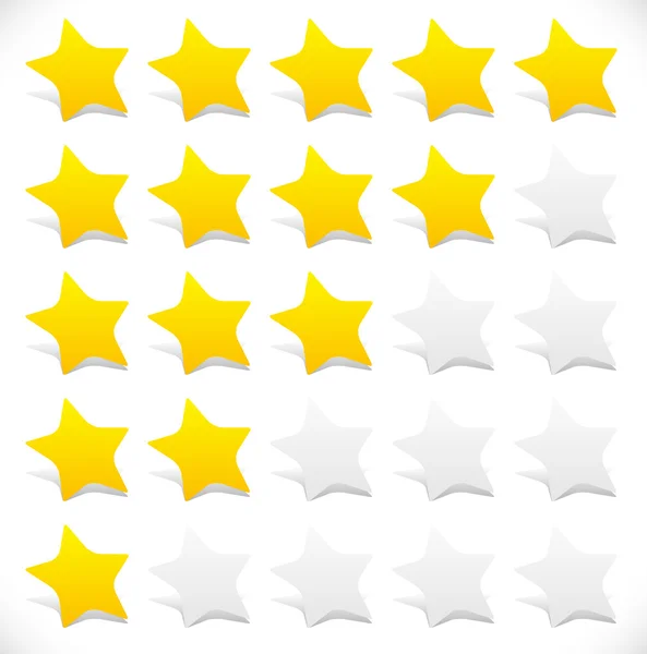 Star rating graphics. — Stock Vector