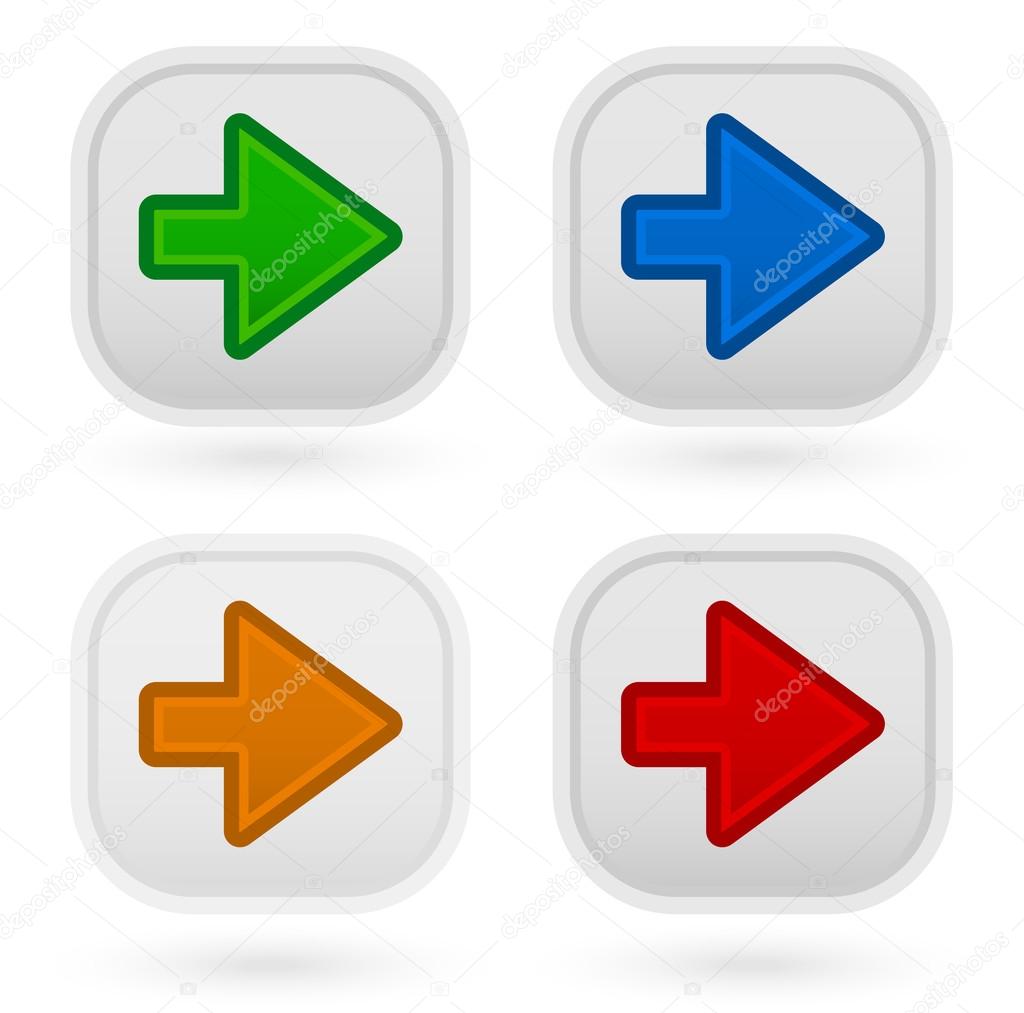 Arrow buttons set