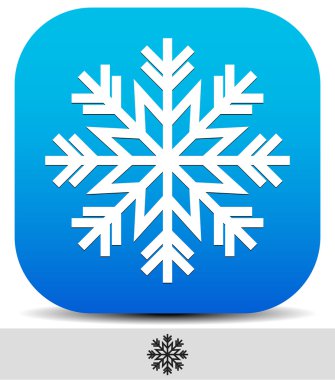 Kar tanesi simgesi tasarım