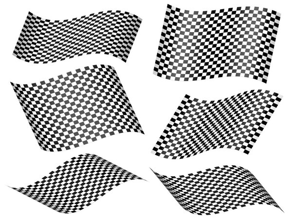 Шахматные гоночные флаги
