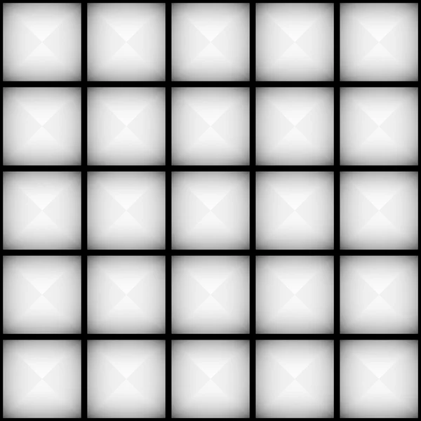 Hellgrau facettierte Quadrate Muster — Stockvektor