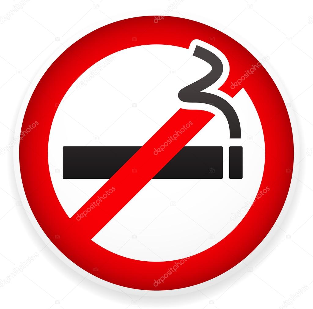 No smoking sign isolated on white