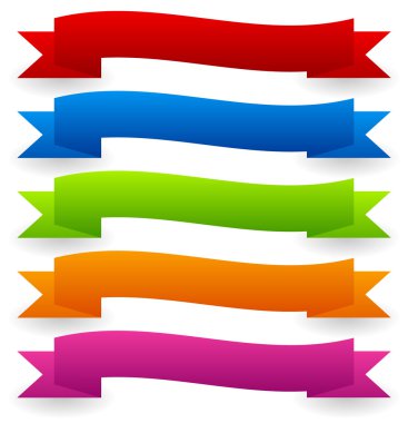 Set - kavisli renkli afiş