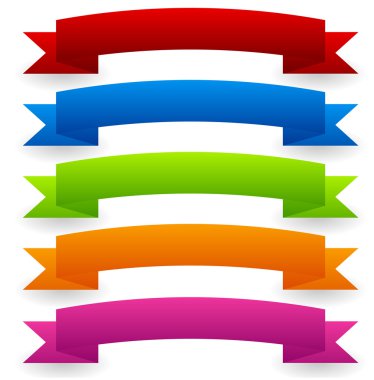 Set - kavisli renkli afiş