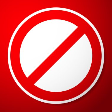 Restricted, Prohibited Sign clipart