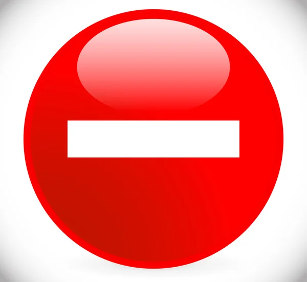 Panneau de restriction d'interdiction, icône. N'entrez pas, pas d'entrée — Image vectorielle