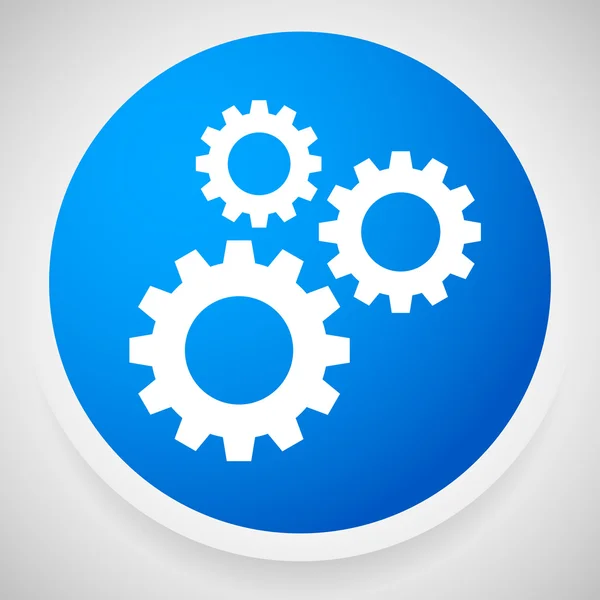 Icon with Gears — Stock Vector