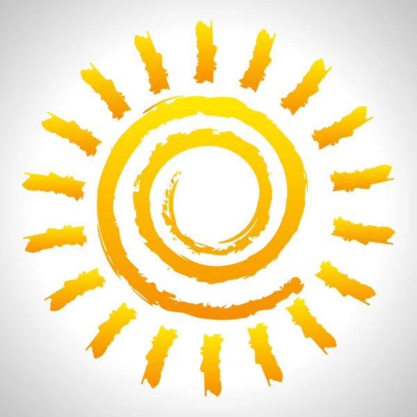3d espiral sol — Vetor de Stock