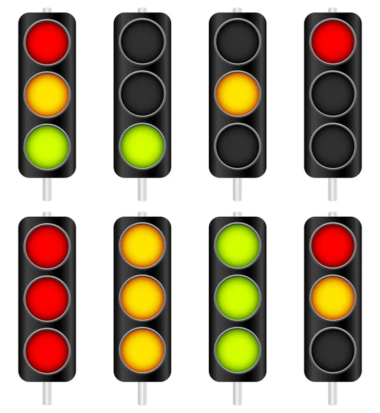 Traffic Lamp set. — Stock Vector