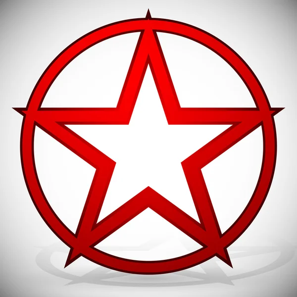 Estrela de 5 pontas — Vetor de Stock