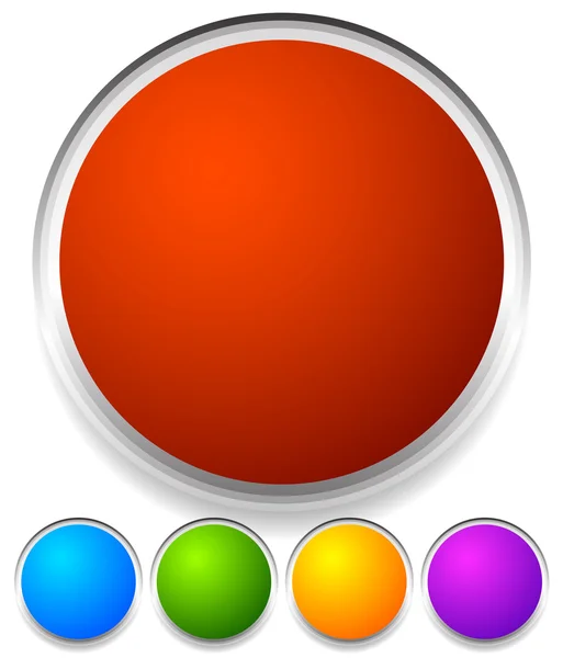 空白的彩色圆圈 — 图库矢量图片