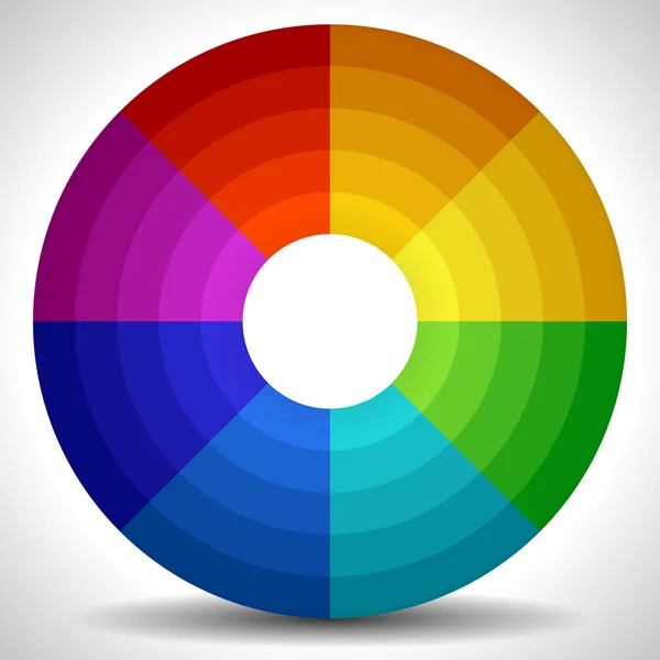 Rueda de color circular — Vector de stock