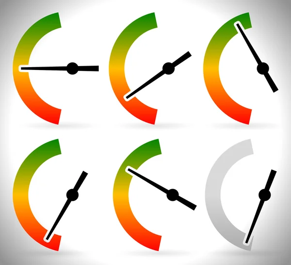 Modelo de medidores verticais —  Vetores de Stock