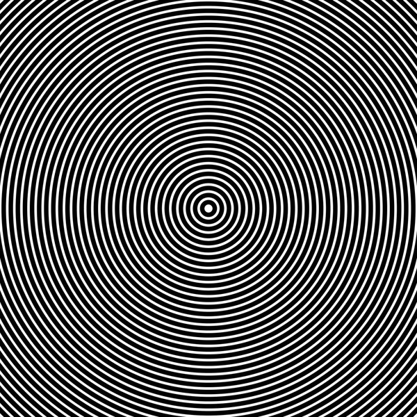 Concentric Circles. Abstract Black and White Graphics