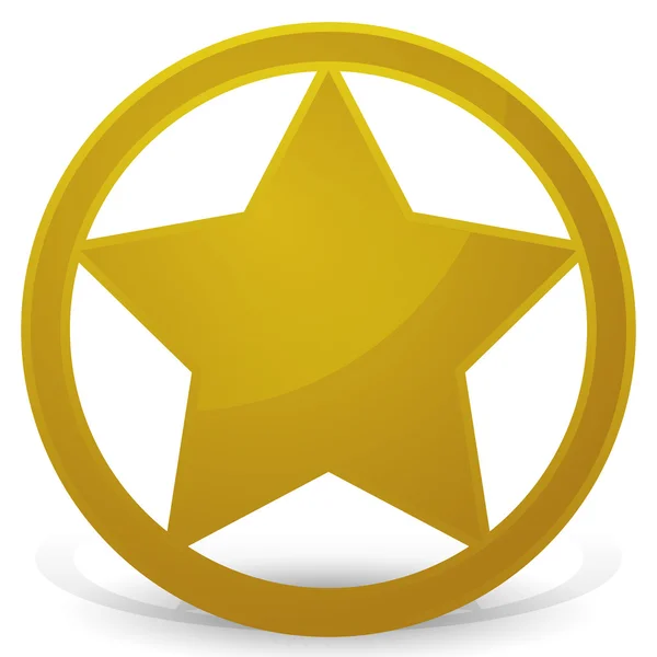 Sheriff's Star - Badge — Stock vektor