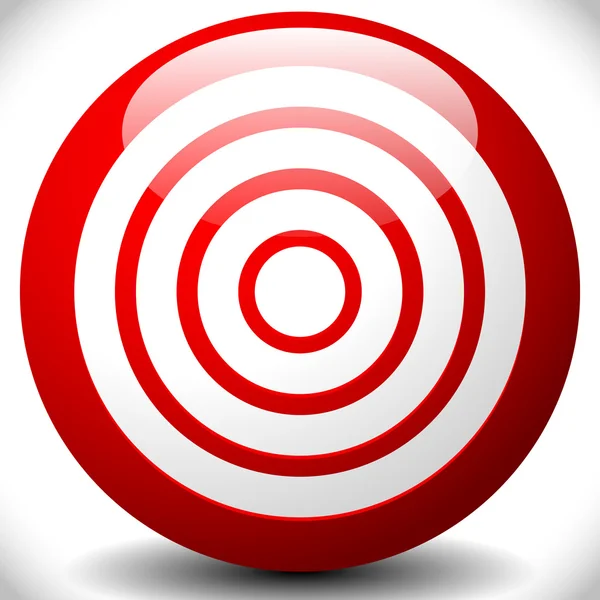 Target czerwony grafika — Wektor stockowy