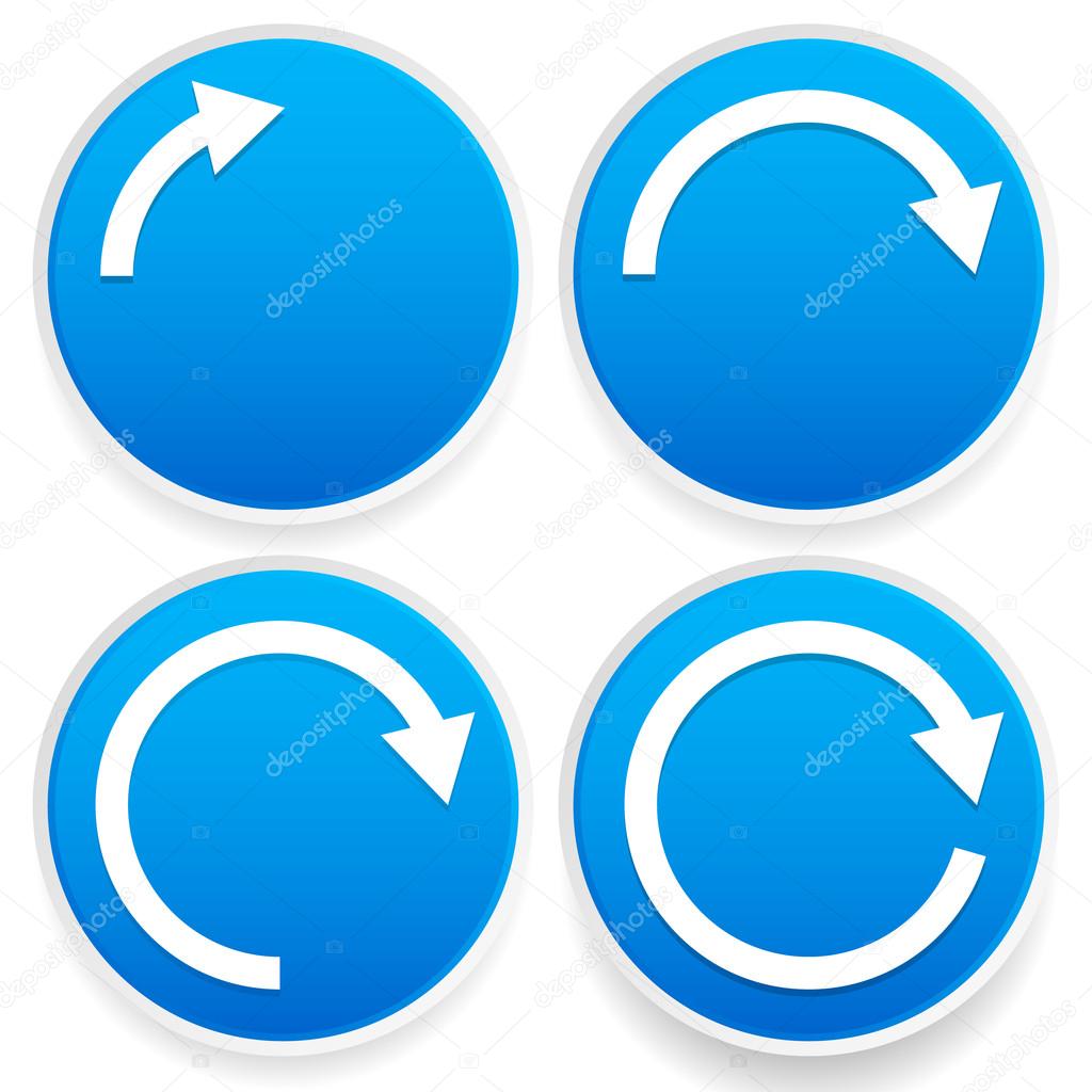 Circular arrows Blue