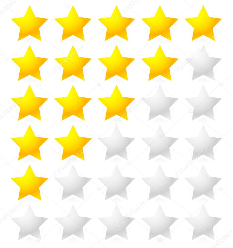 5 Star Rating System.