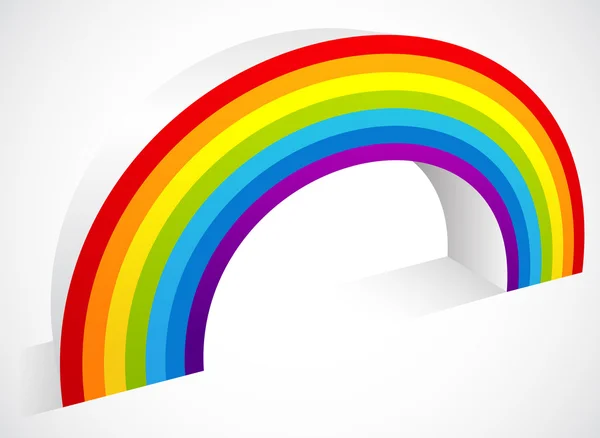 Drie dimensionale Rainbow Element — Stockvector