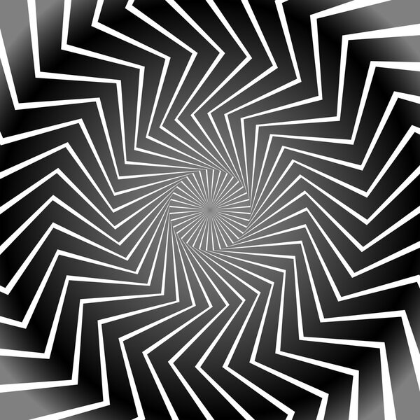 Black and White Radial Shapes Background