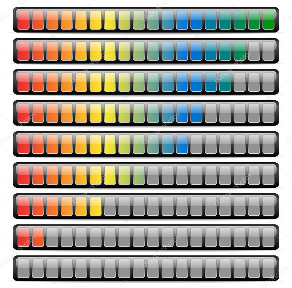 Colored Horizontal Bars