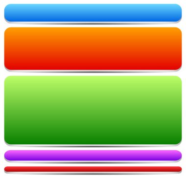 Different Buttons, Banner Shapes